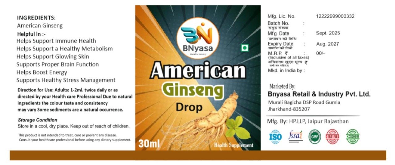 American Ginseng Drop